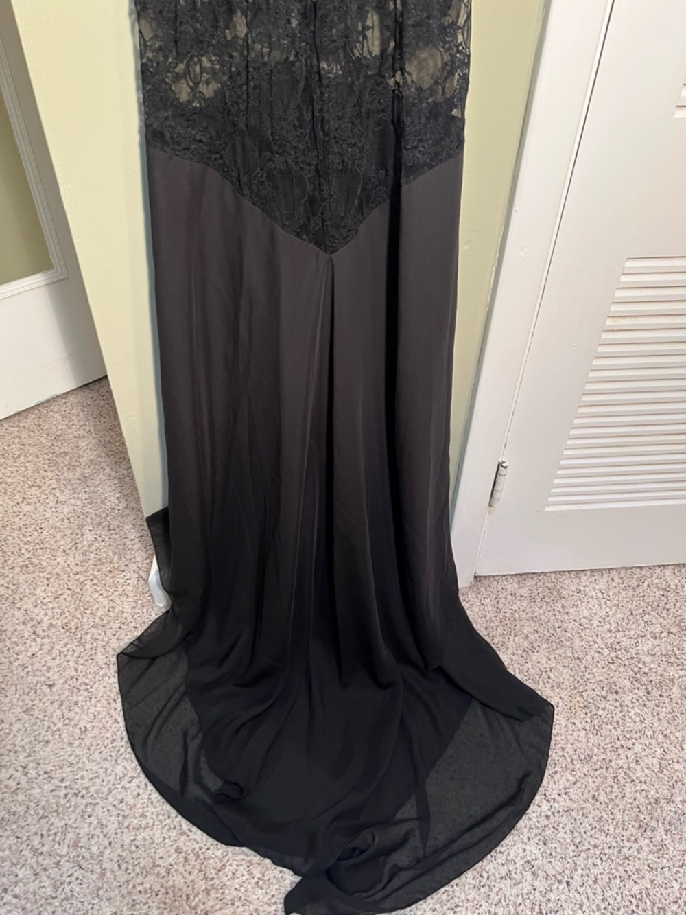 BellyBabyWear by Ana Brandt Strapless Maternity Gown Black Lace - Picture 9 of 11